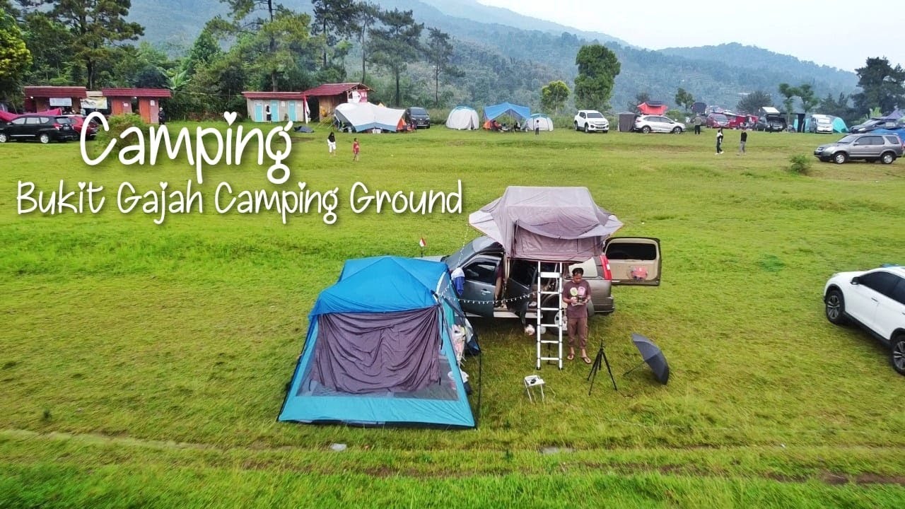 CAMPING DI BUKIT GAJAH CAMPING GROUND, BOGOR || CAMPING HUJAN DERAS DAN PETIR