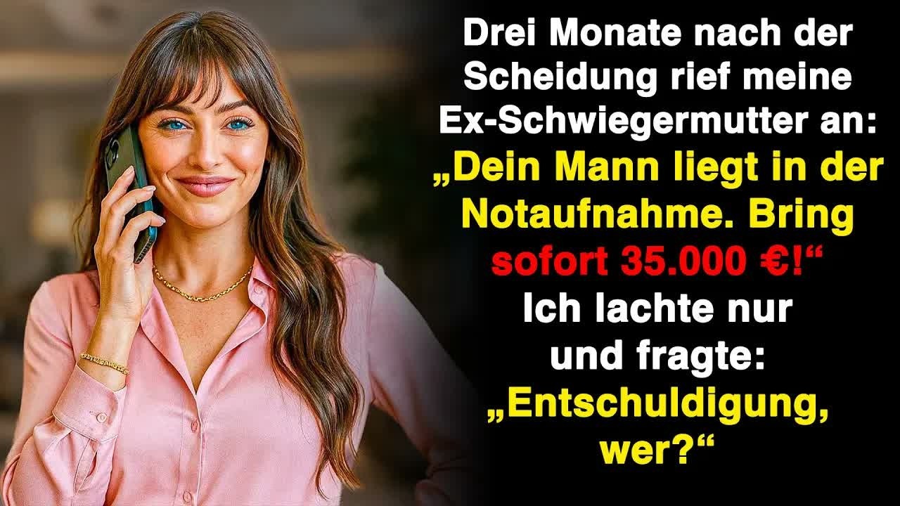 Nach der Scheidung rief meine Ex Schwiegermutter an  „Dein Mann ist im Krankenhaus, bring das