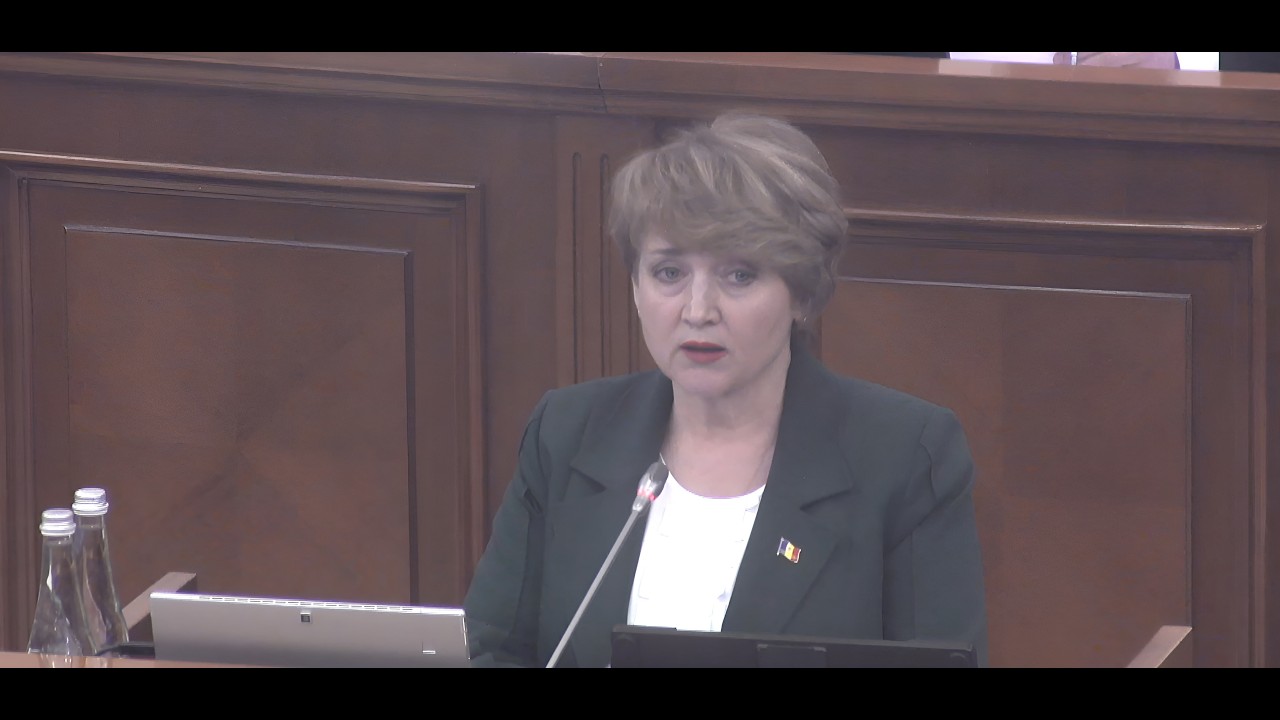 Luare de cuvânt a deputatei PCRM Inga Sibova pe marginea moțiunii de cenzură Ministerului Apărării.