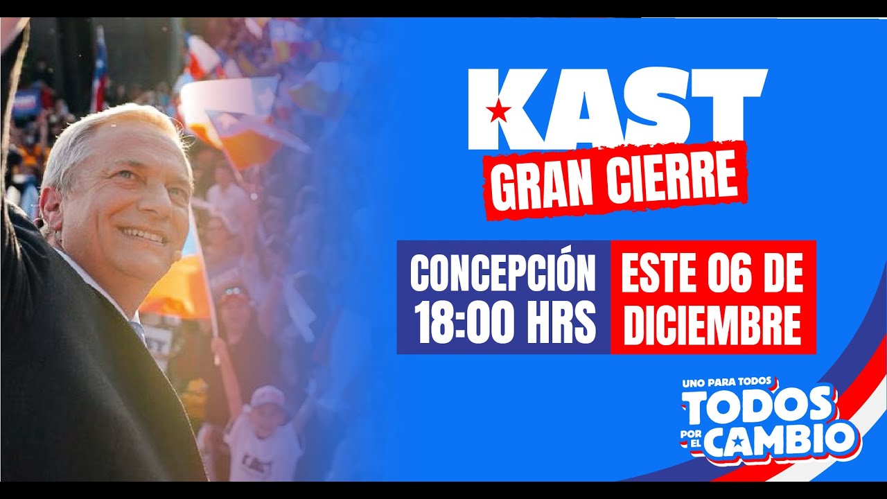 Cierre de campaña segunda vuelta José Antonio Kast en Concepción