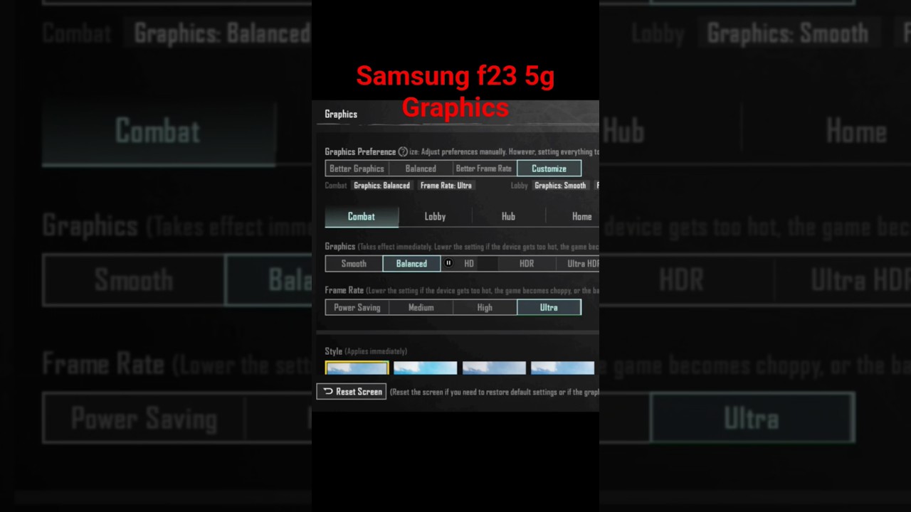 samsung galaxy f23 5g PUBG bgmi graphics bgmi test PUBG test