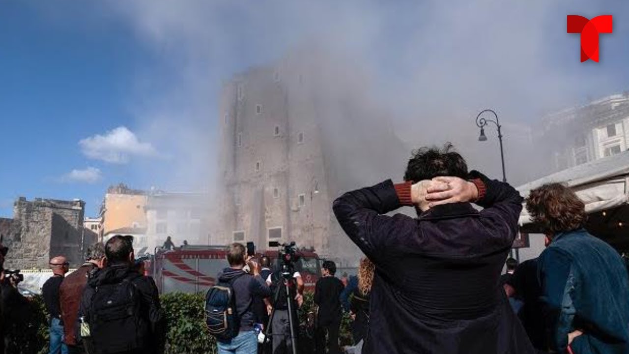 Part of Torre dei Conti tower collapses in Rome | Telemundo English