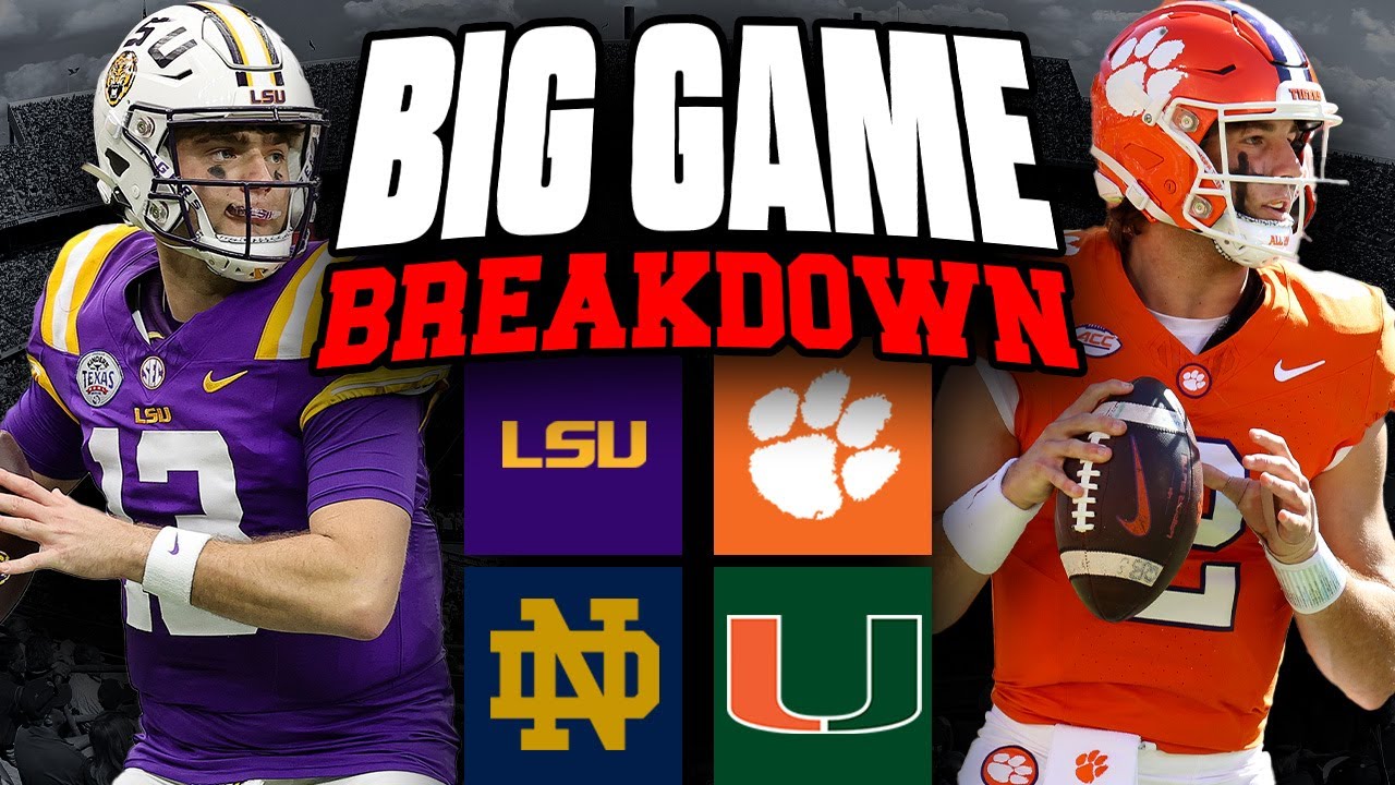 Week 1 Big Game Breakdown: Keys To The Game for Texas-Ohio State, Clemson-LSU, Notre Dame-Miami