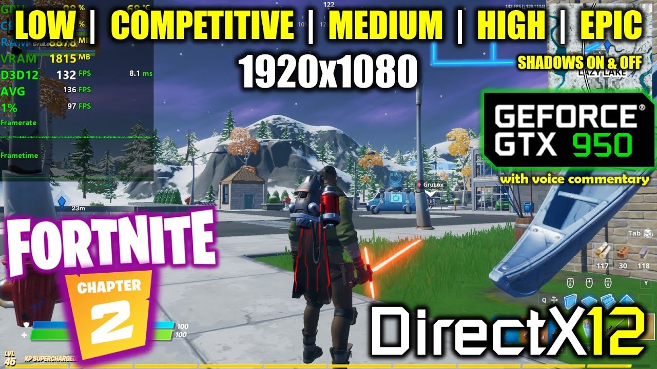 GTX 950 | Fortnite Chapter 2 / Season 1 - DirectX12 - 1080p All Settings