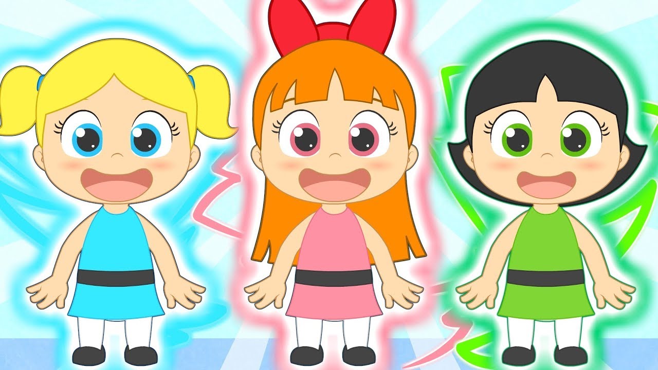 Head, Shoulders, Knees and Toes with Super-girls 🙆‍♂️🙅‍♂️ Superhero Girls dancing