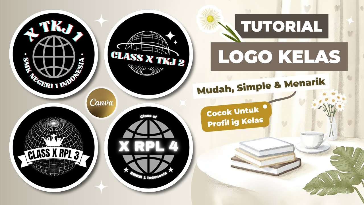 Cara Membuat Logo Kelas Aesthetic di Canva