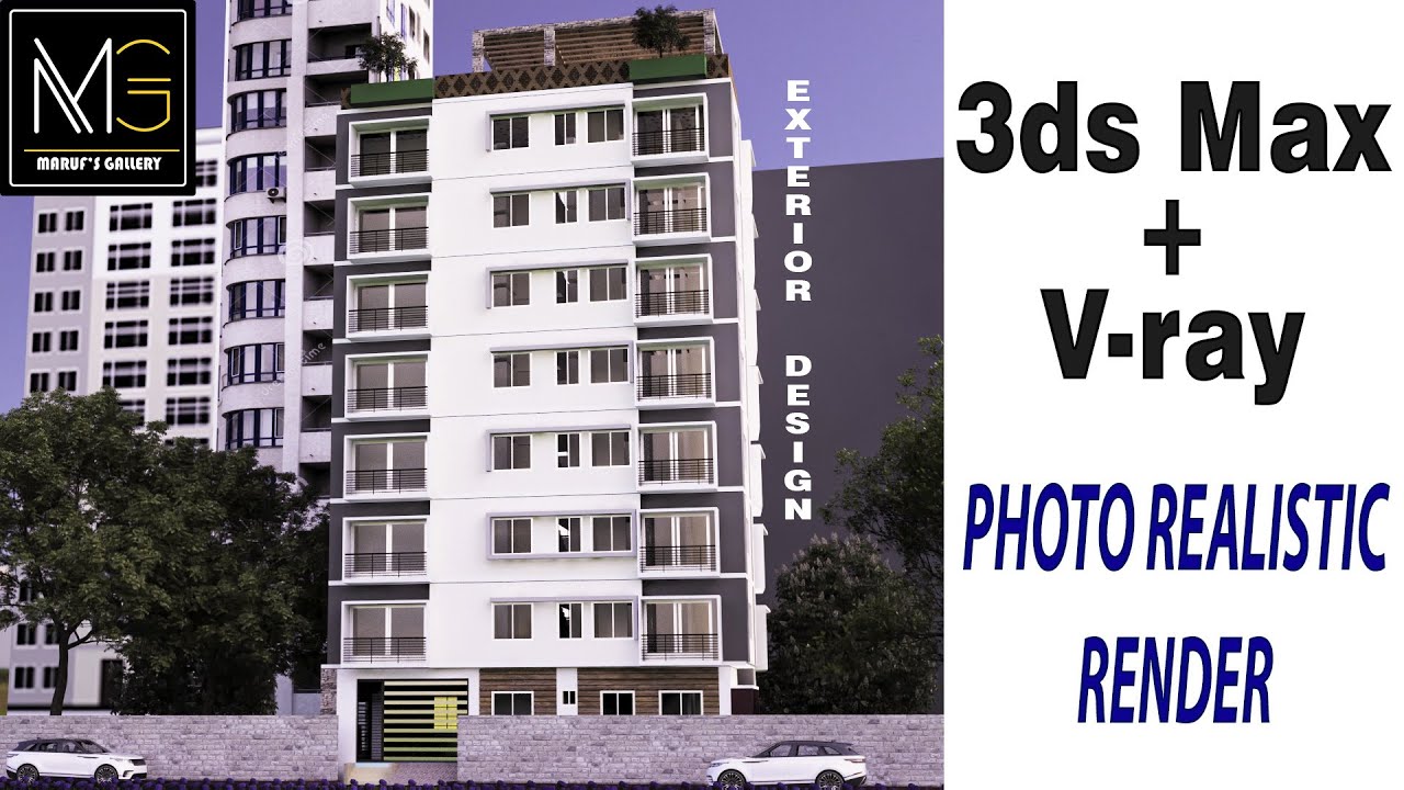 3ds max Bangla Series Tutorial | Part 11 || Exterior Design || V-ray Photo realistic render Setup