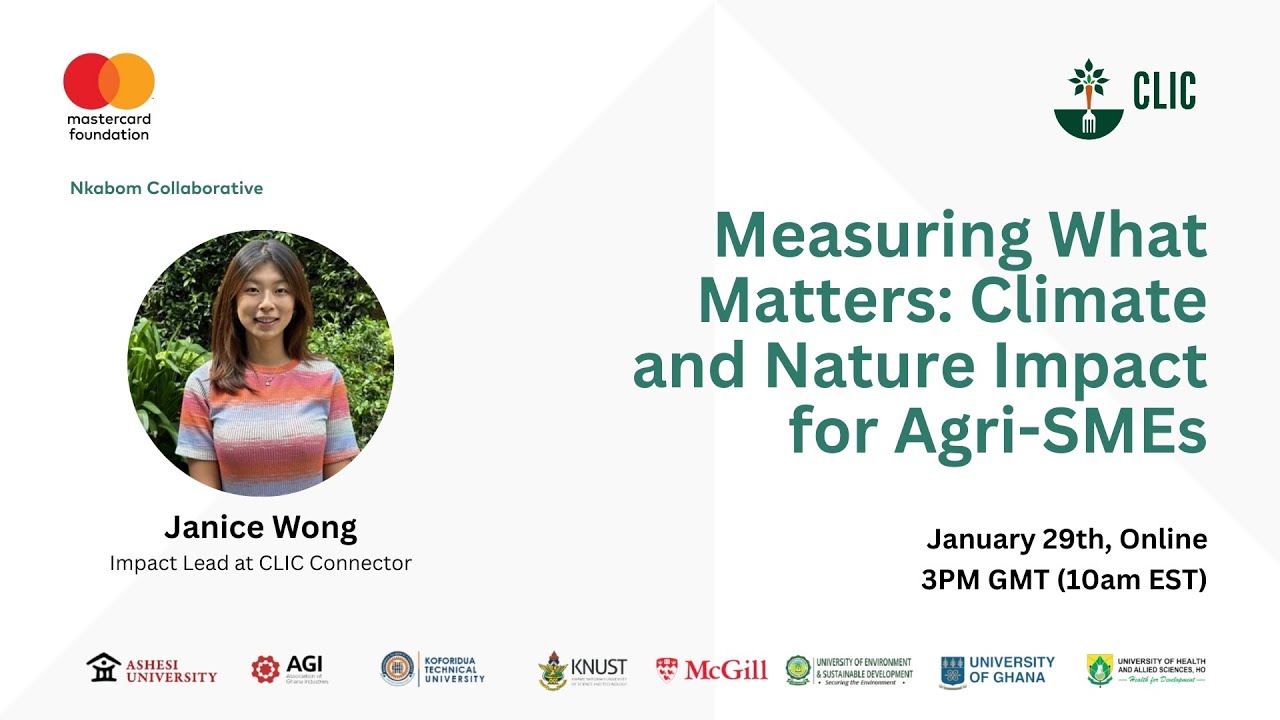 Measuring What Matters: Climate and Nature Impact for Agri-SMEs