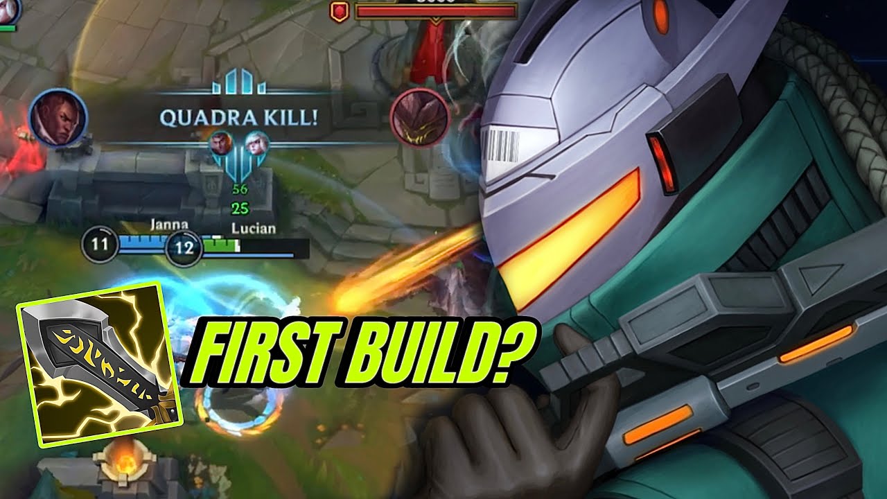 Lucian First Build Infinity Edge So Busted | Lucian Quadrakill Gameplay | Wild Rift