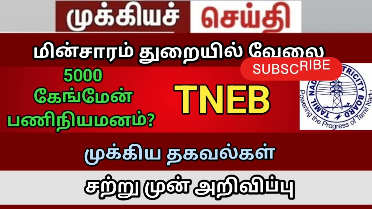 Tneb 2026 job 15000 vacancy and eligibility    field assistant job 2026  D24 1