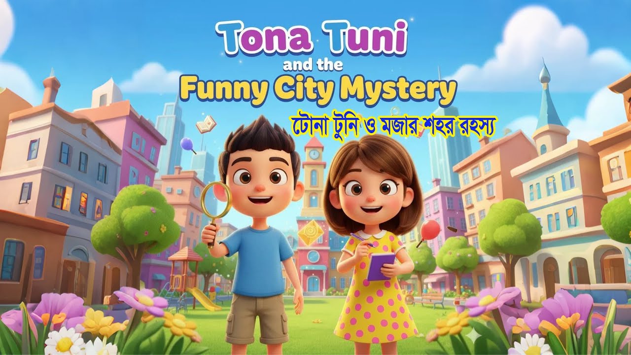 টোনা টুনি ও মজার শহর রহস্য Bangla Kids Story | Funny Moral Story for Children