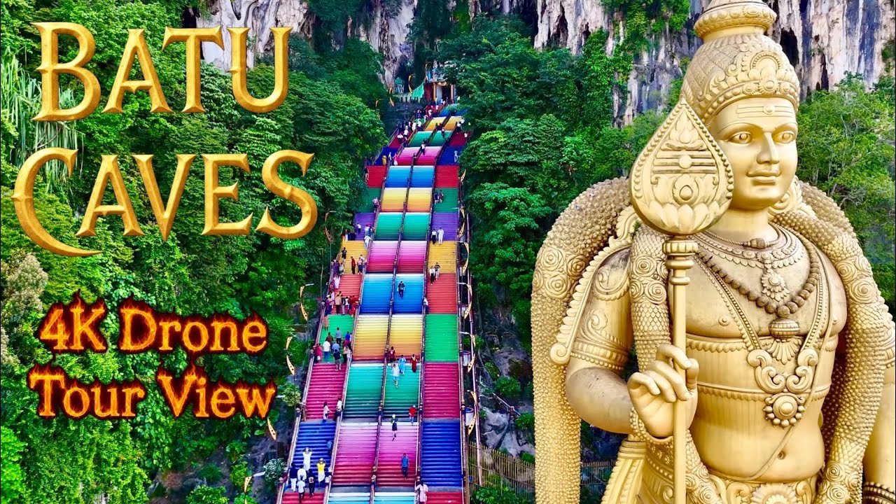 Batu Caves Drone View Kuala Lumpur 🇲🇾 | 4K Cinematic Malaysia