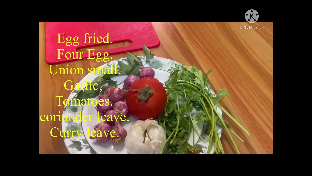how to frying eggs, with onions garlic, tomatoes Curry leaves Coriander leaves. Jammy Tv. 🧿🧿🧿