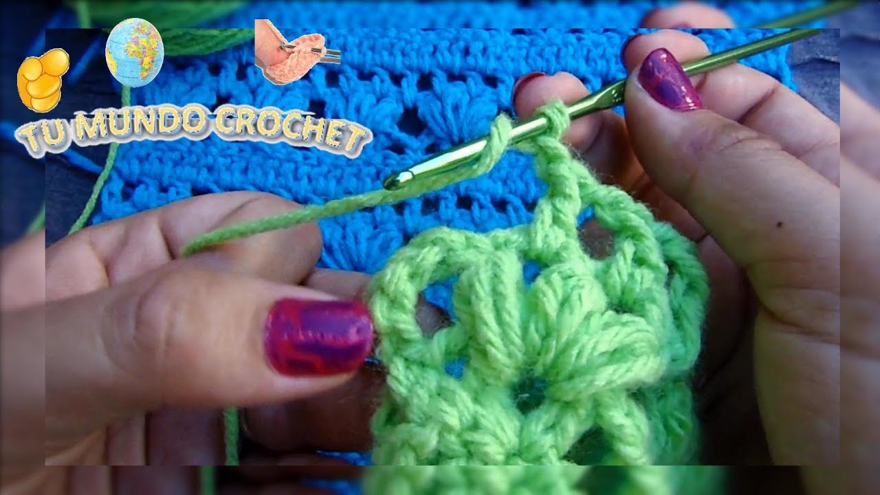 Aprender a tejer en TU MUNDO CROCHET! paso a paso (punto combinado)