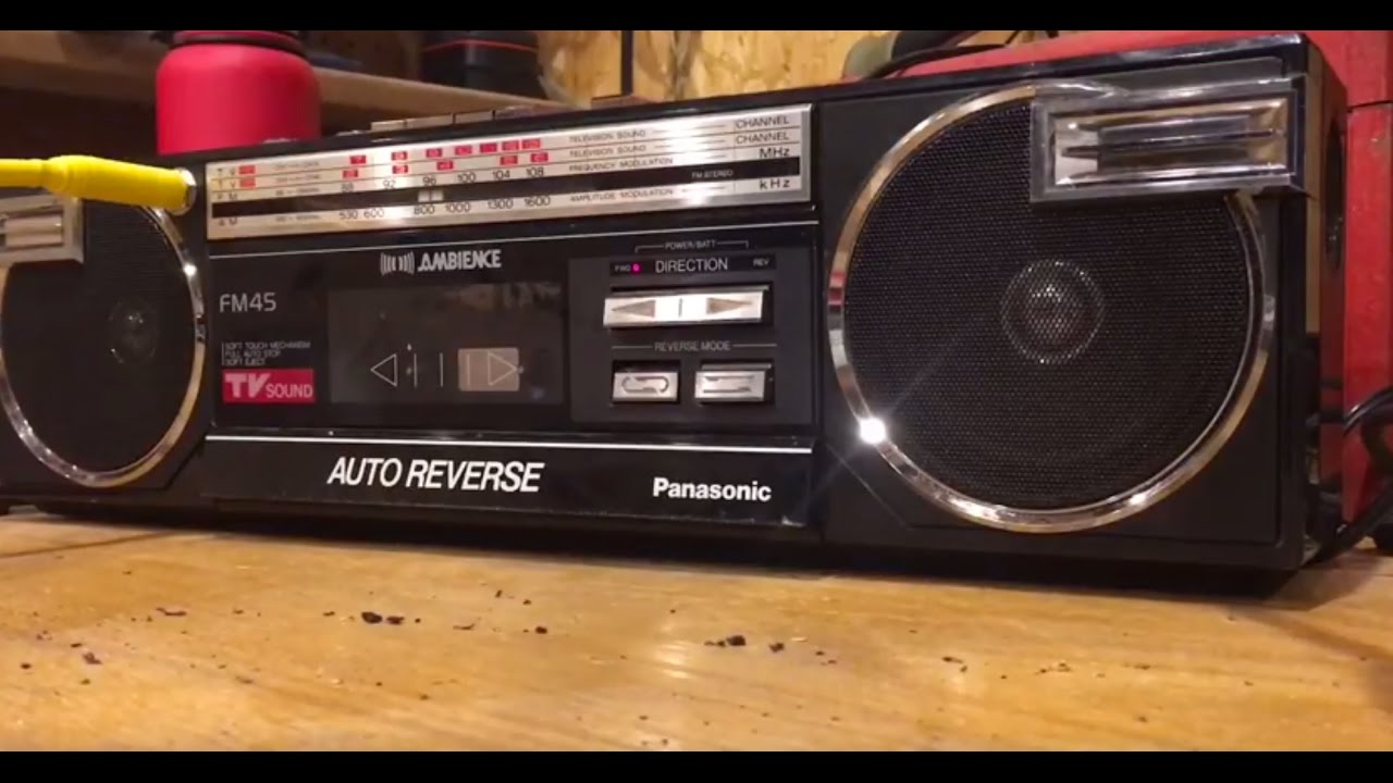 Homemade Guitar Amplifier From A Vintage Boombox Tape Player