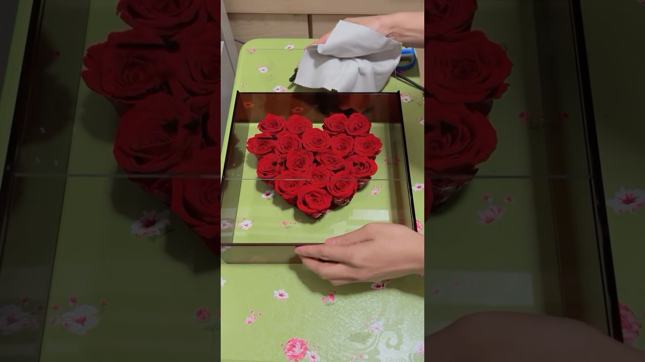 Preserved #flower 🌹 for #everlasting #gift [ video make #bydechip 🐿️ ]