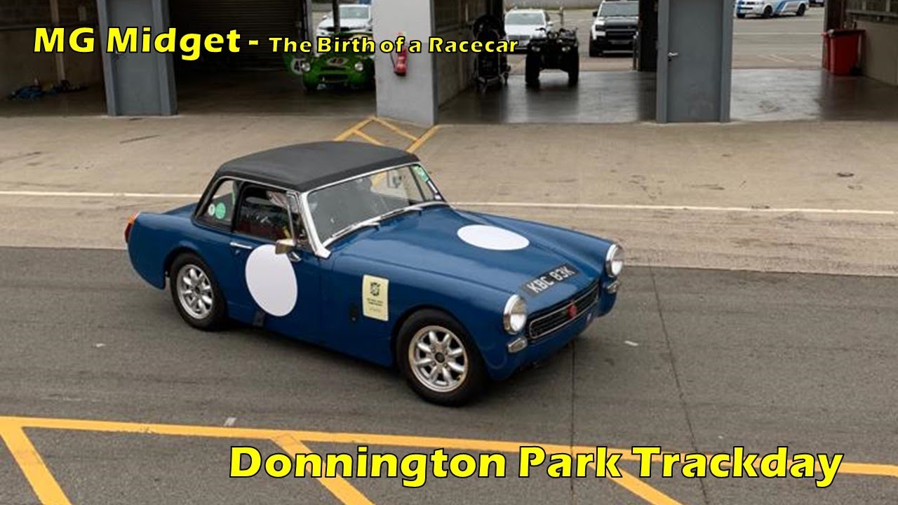 Fast road MG Midget at Donnington Park Trackday - May 2022