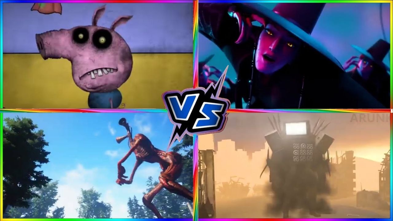 Siren Head🆚Kpop demon hunter 🆚 Pig.exe🆚Skibidi Toilet Tiles Hop EDM Rush