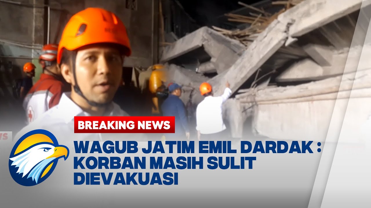 BREAKING NEWS - Update! Evakuasi Santri Tertimbun Bangunan Ponpes Ambruk