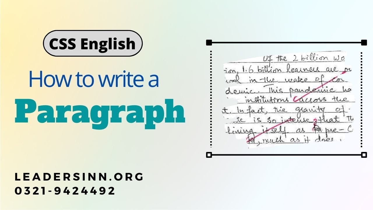 How to write paragraph| Paragraph Writing| Fatima Batool