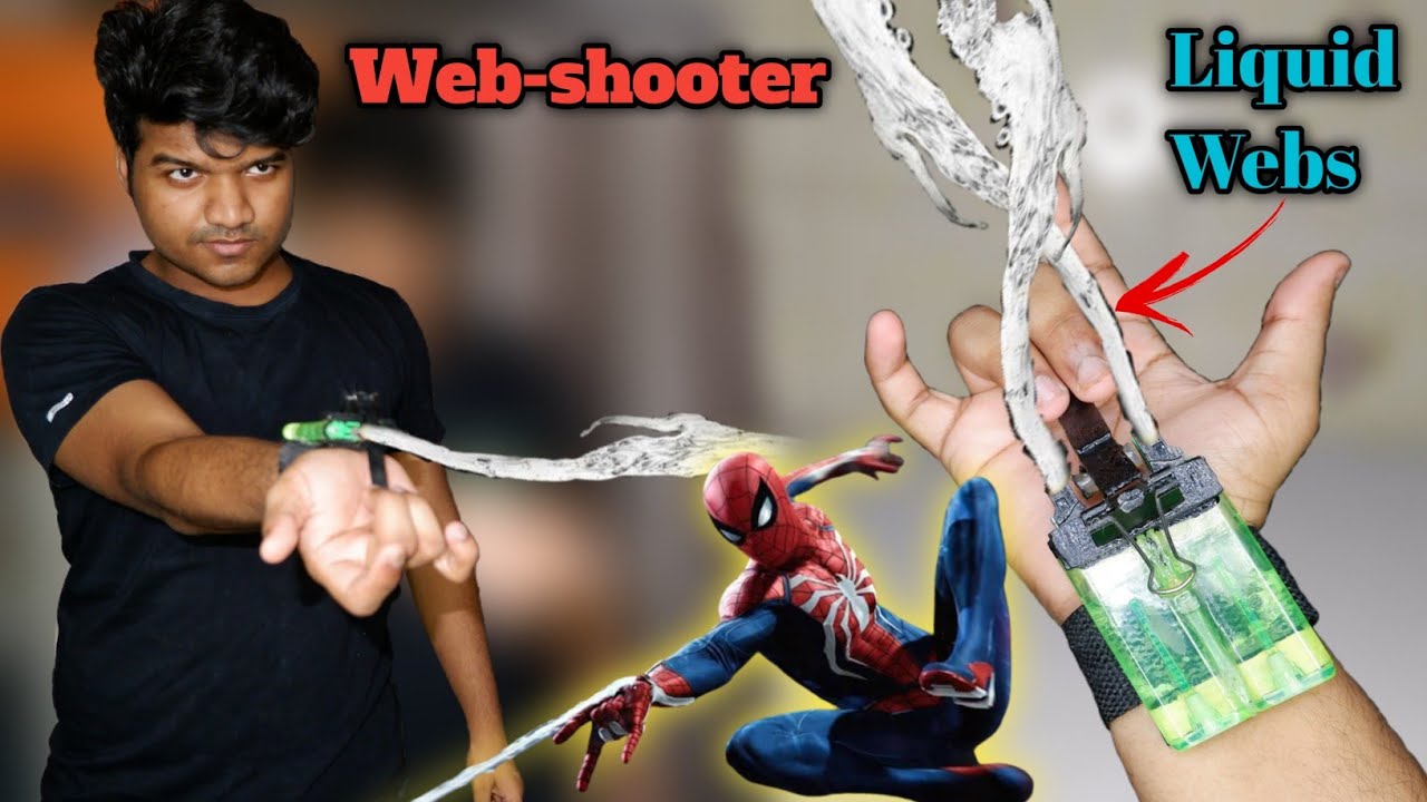 Real-Life Spider-Man's Web-Shooter Using Cheap Lighters(Shoots Liquid Webs🕸️) | viplash |