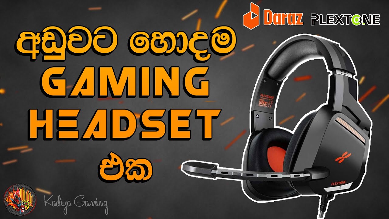 PLEXTONE G800 Gaming Headset Sinhala Unboxing and Review