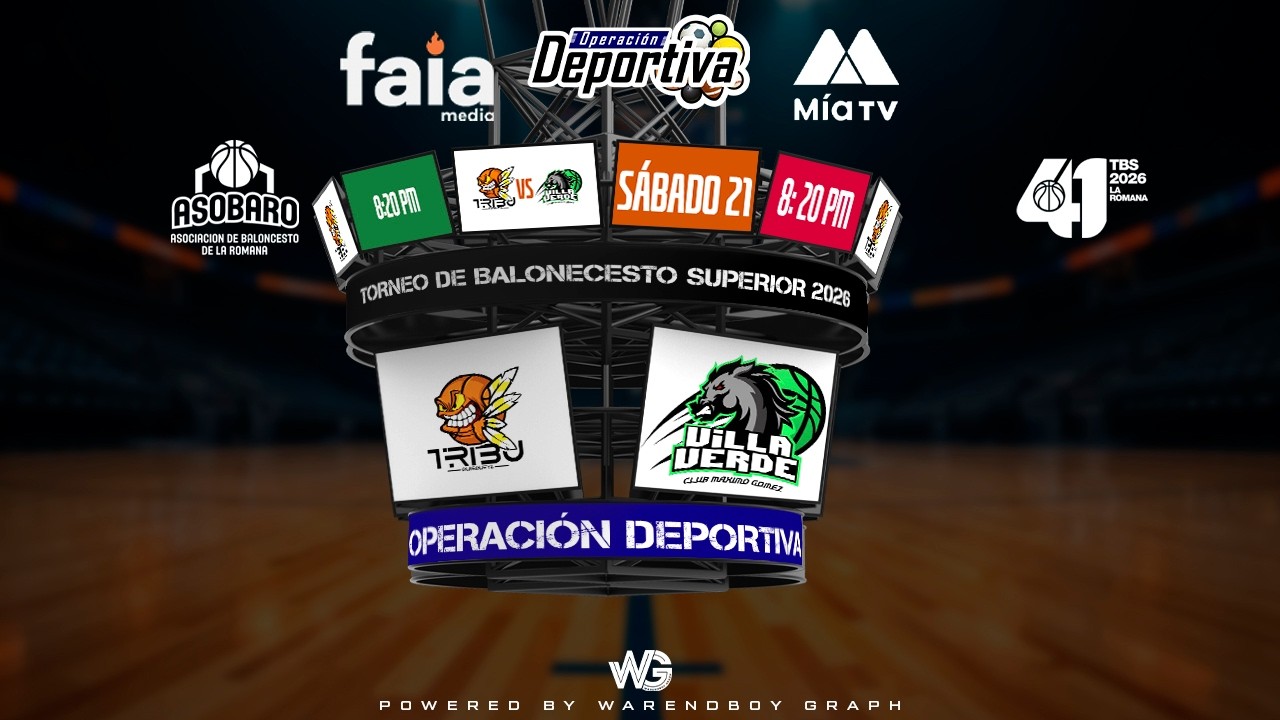 TBS #41 LA ROMANA -  TRIBU DE QUISQUEYA VS. MAXIMO GOMEZ VILLA VERDE  - SÁBADO 21 DE FEBRERO 2026