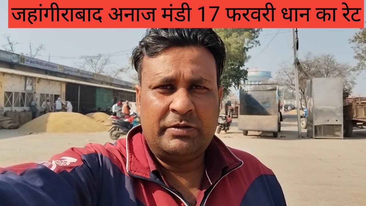जहांगीराबादअनाज मंडी, 17 फरवरी ,दिन मंगलवार धान का रेट// vikash vlogs tiger// village style 