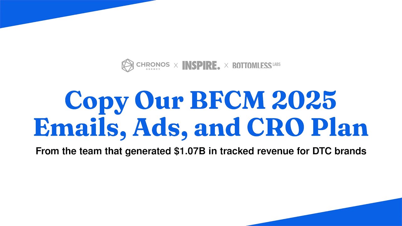 Materclass: Copy Our 2025 BFCM Emails, Ads, and CRO Plan