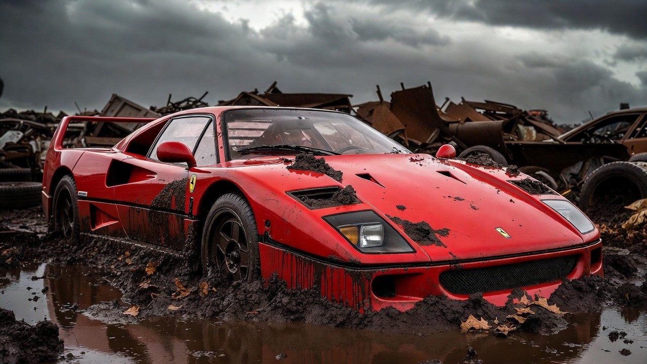 ASMR Car Restoration! Full Restoration Ferrari F40 1989