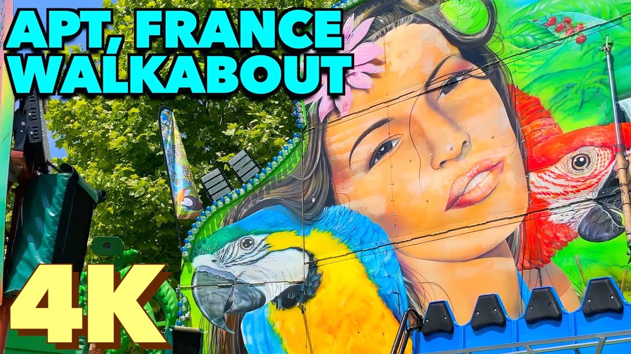 Best French Villages | 4K Walking Tour of Apt in Provence