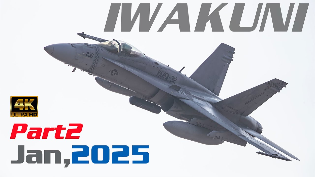 ド迫力 目の前で左捻り 低空で迫るカッコイイ離陸 MCAS IWAKUNI JAPAN #岩国基地 #usmc  #usnavy  #vmfa312 #rjoi #米軍ファン