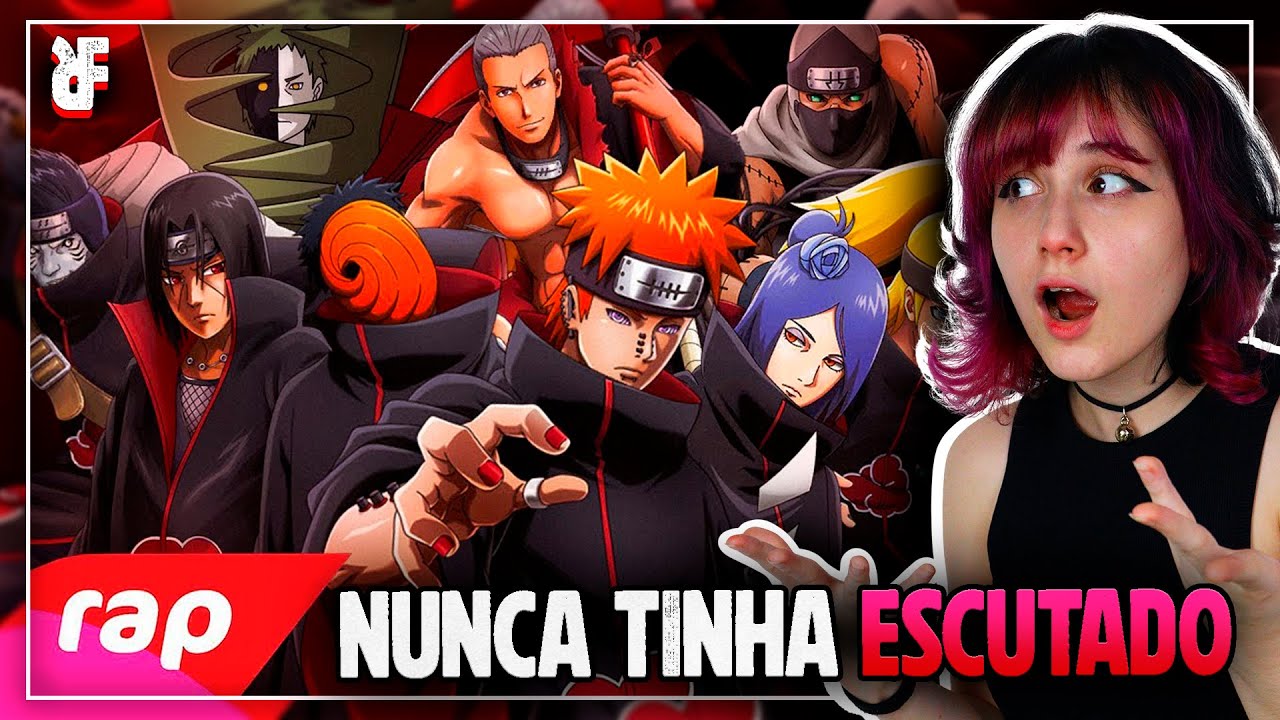FIQUEI SURPRESA com o “RAP DA AKATSUKI OS NINJAS MAIS PROCURADOS DO MUNDO (7MINUTOZ)” | FERU REACT
