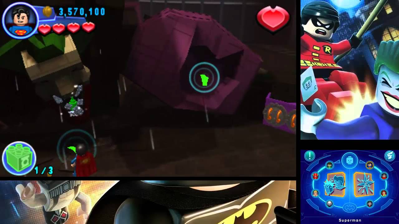 LEGO Batman 2: DC Super Heroes (3DS) - 100% Free Play Guide #14 - The Final Battle