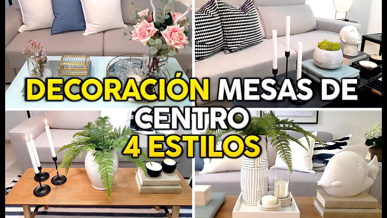 IDEAS PARA DECORAR LA MESA DE CENTRO 2023