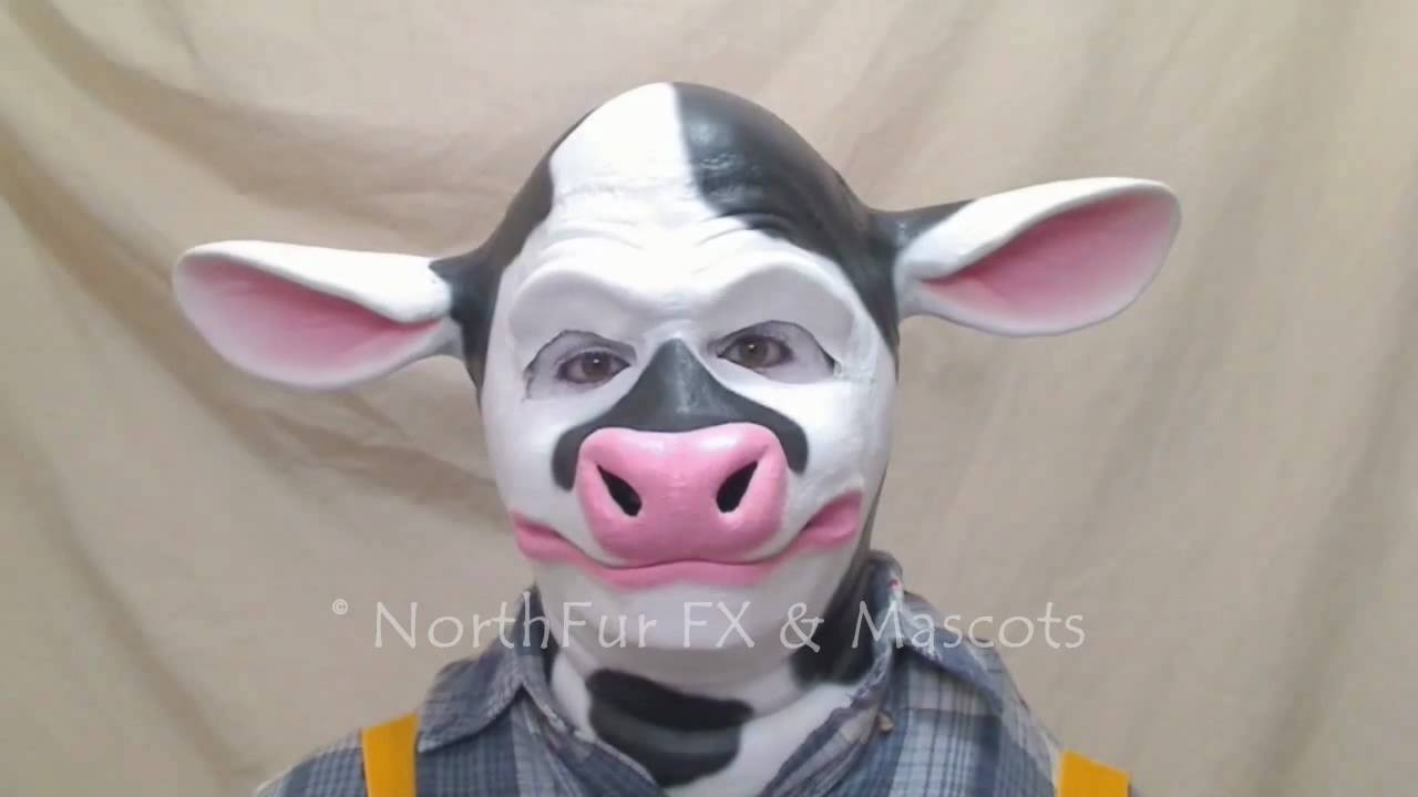 Foam Latex Cow Head Mask