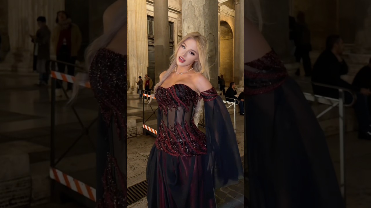 Я надела своё красное платье в Риме 🏛️🇮🇹❤️ #бальноеплатье #платье #наряднаденьсвятоговалентина #п...