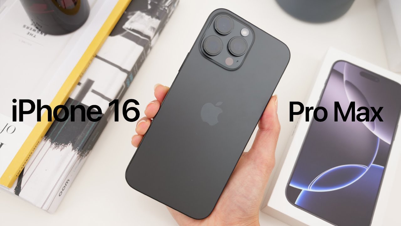 Unboxing iPhone 16 Pro Max Black Titanium 2024 | Aesthetic Setup & Camera Test