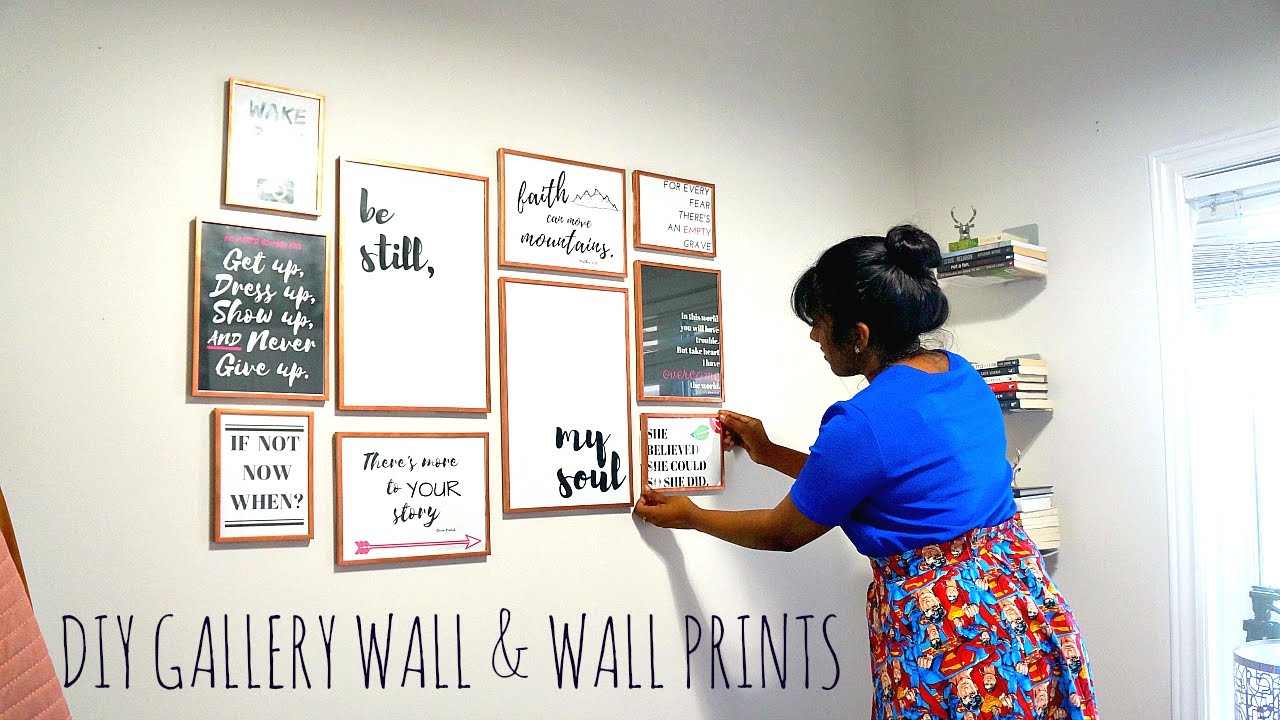 DIY|| Affordable Gallery Wall & Make Your Own Wall Prints
