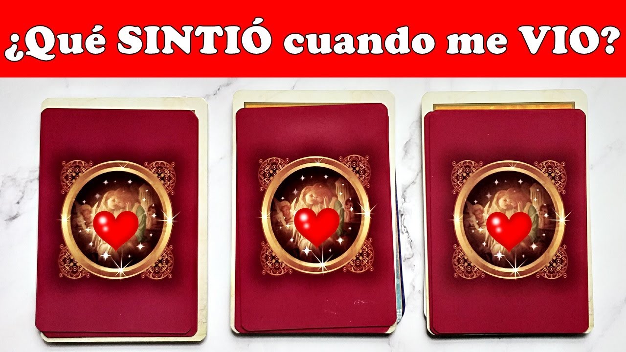 ¿QUÉ SINTIÓ AL VERME? 💖👀🔮 Tarot Interactivo Hoy