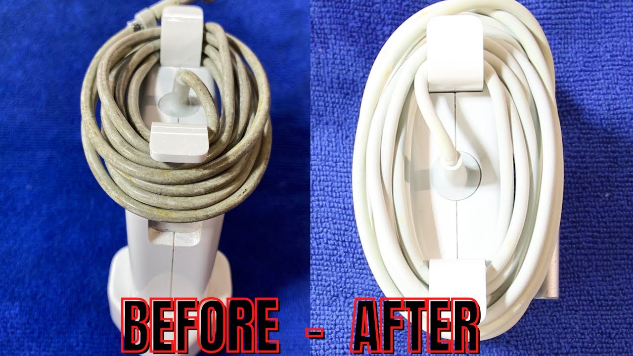 How To Clean A Macbook Charger and Cable