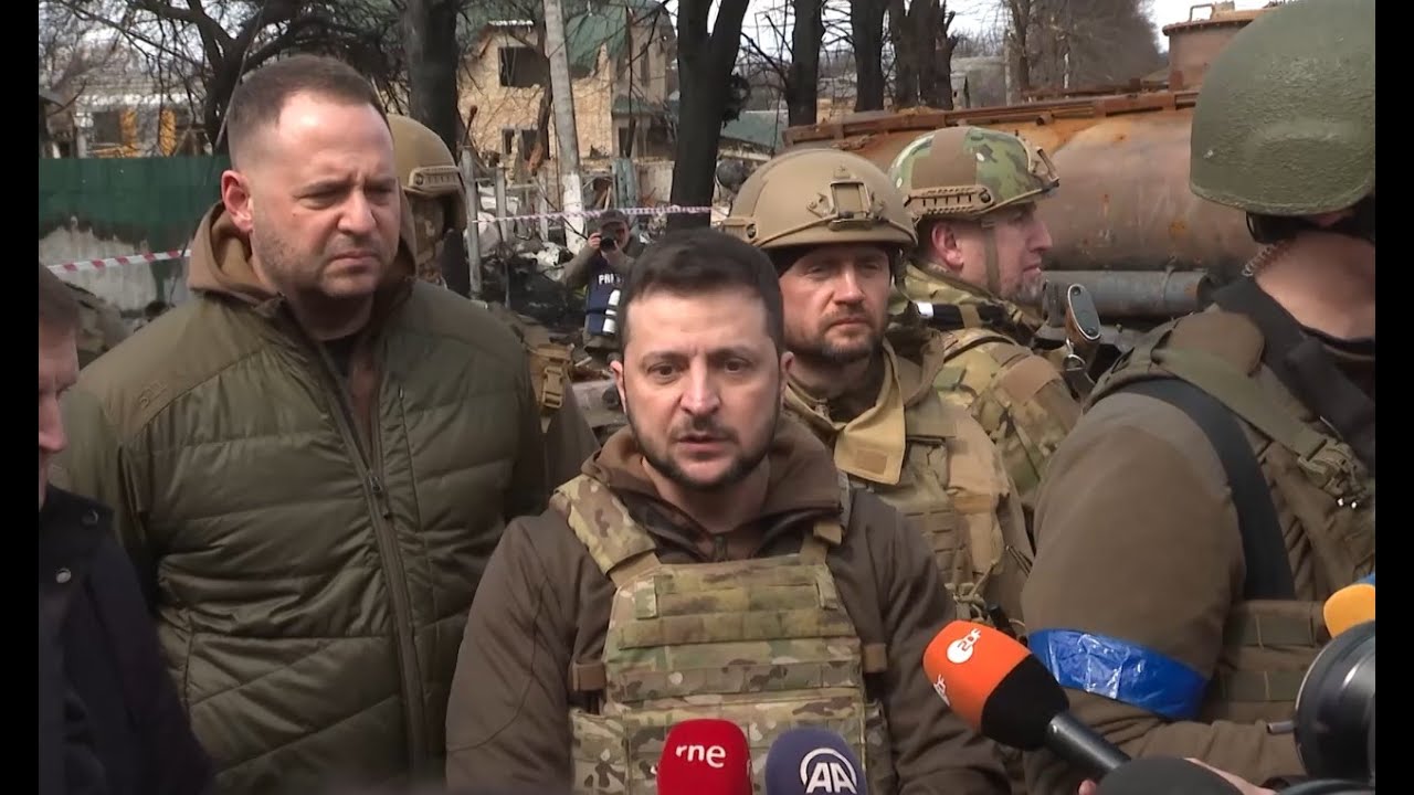 Zelenskyy in Bucha: These are war crimes, and they will be recognized by the world as genocide