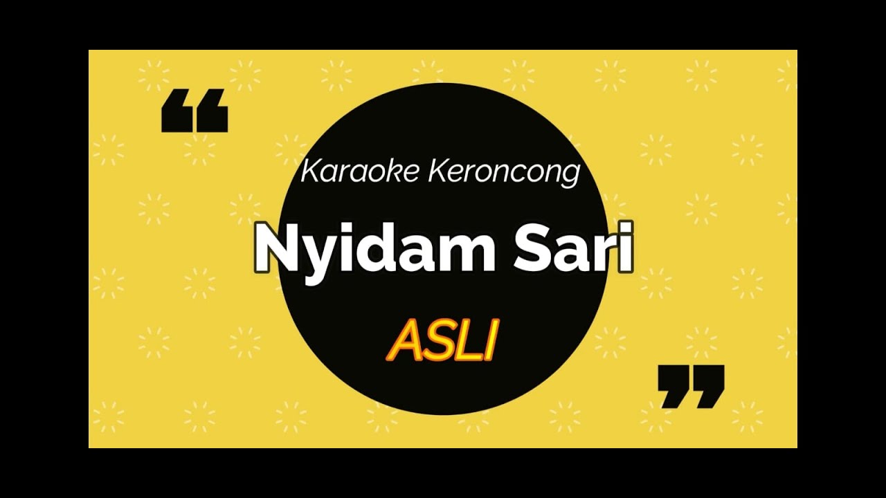 Karaoke/Minus One Keroncong & Langgam ASLI 