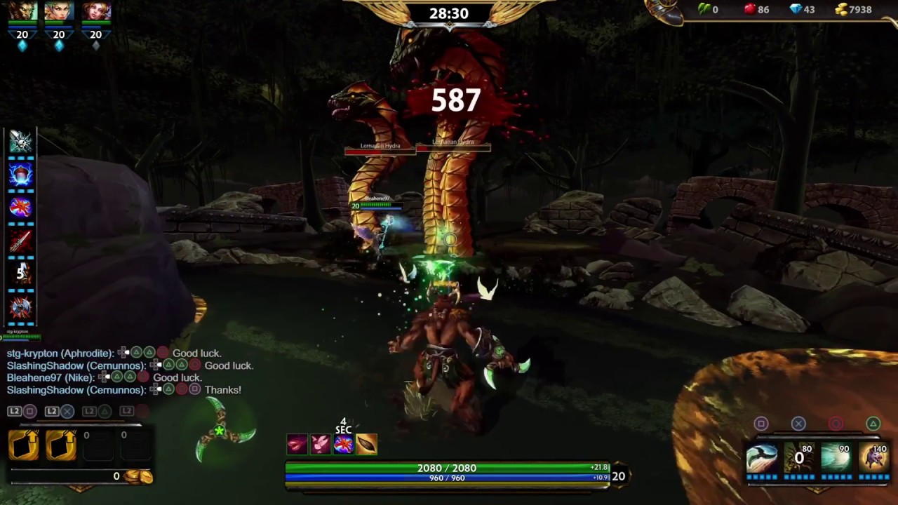 SMITE - PvE Adventure - Full Hard Mode Run (Hydra Kill) - Trials of King Hercules!