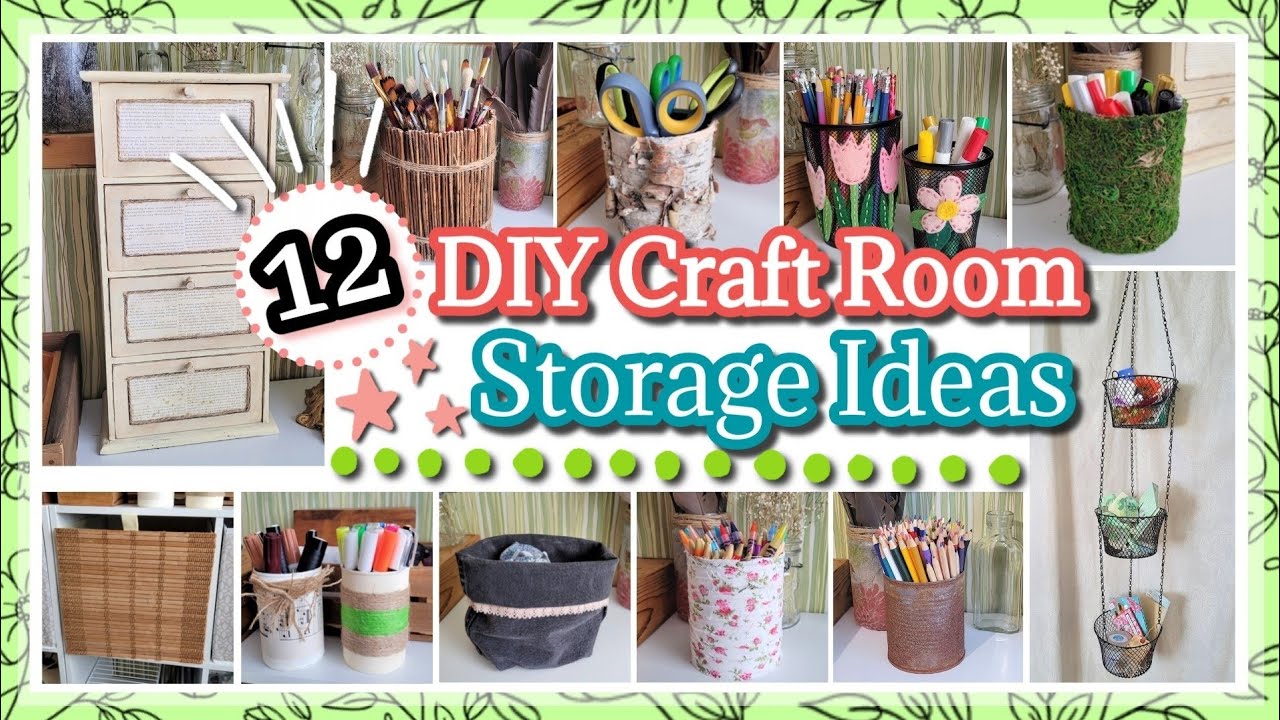 DIY Craft Room Storage Ideas || Budget Friendly Craft Room Organization || Craft Room Series Part 3