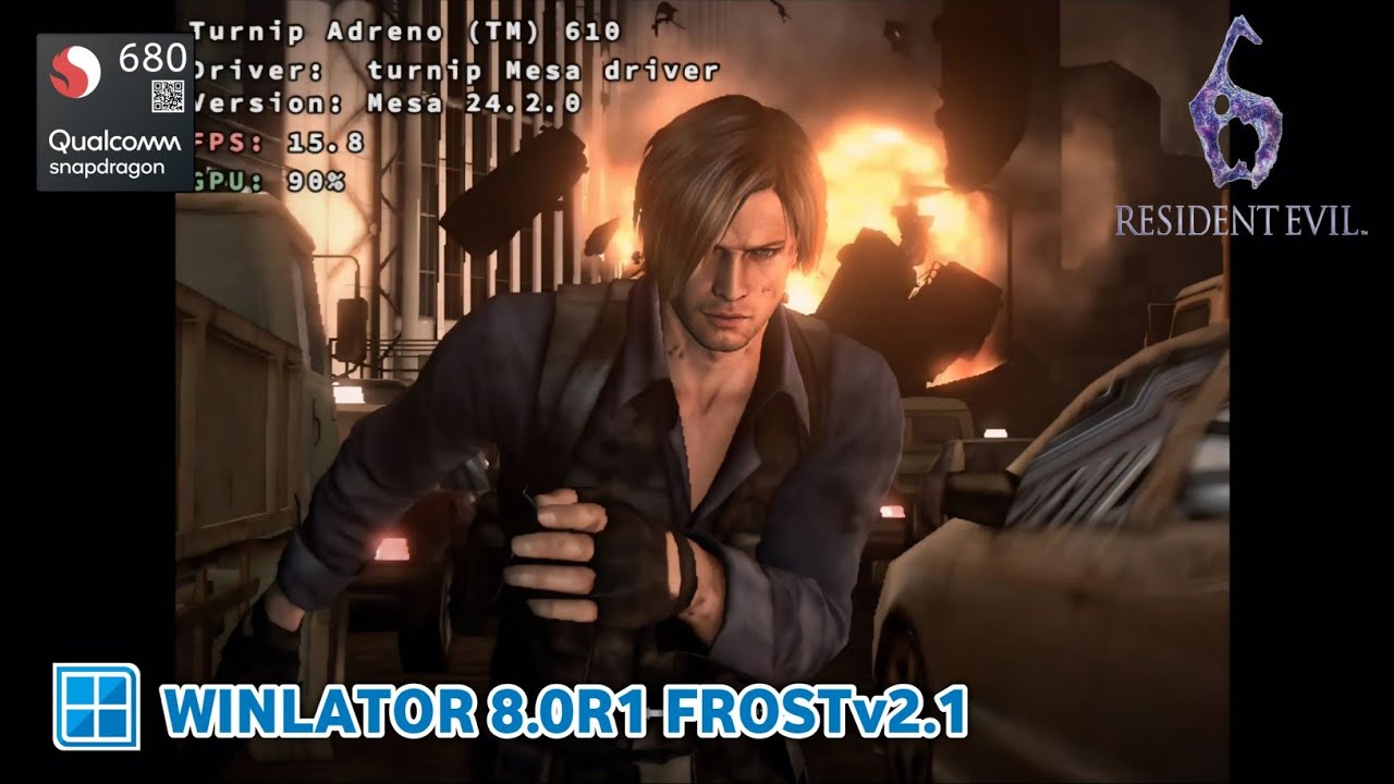 Winlator Frost | RESIDENT EVIL 6 | Snapdragon 680
