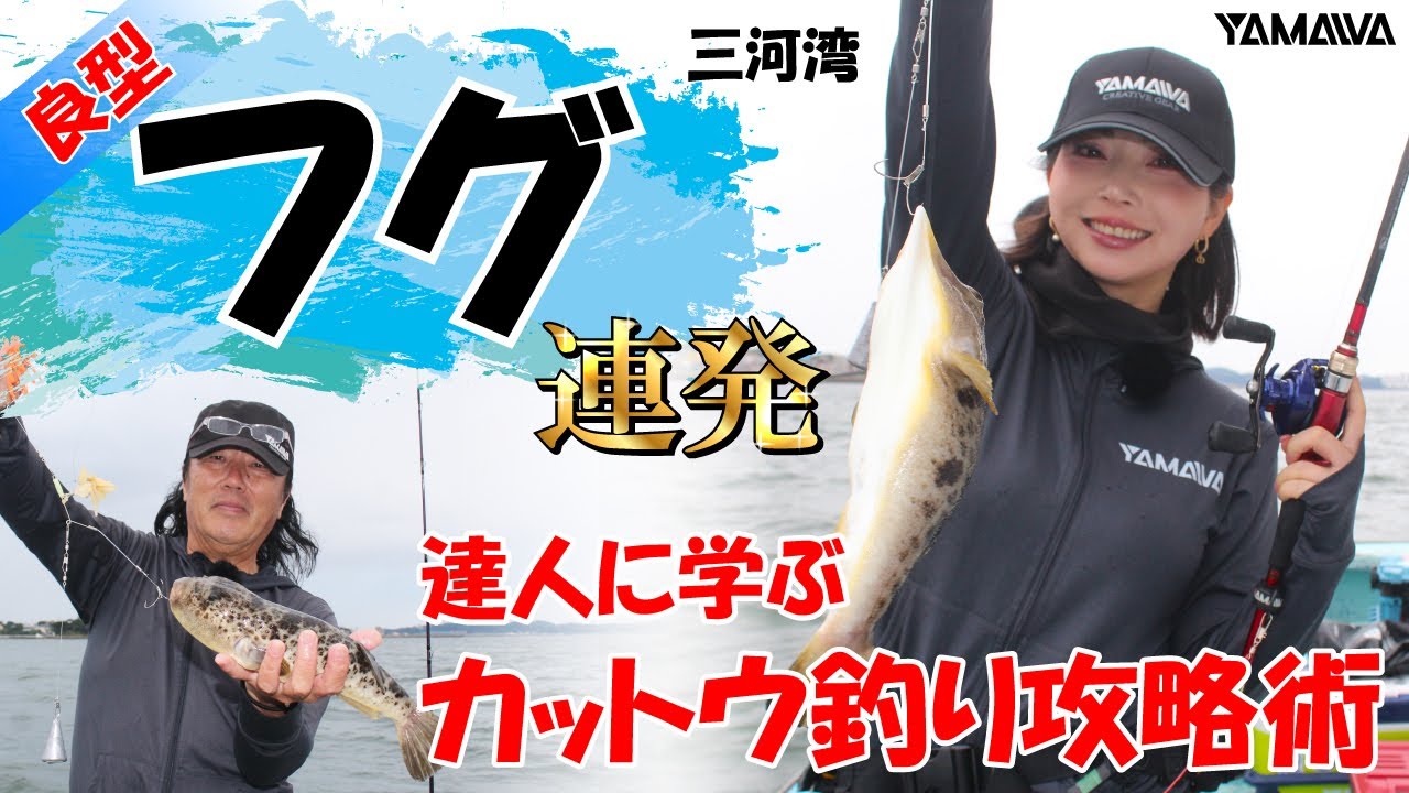 【フグカットウ釣り】三河湾で良型フグ連発！達人に学ぶカットウ釣り攻略術！