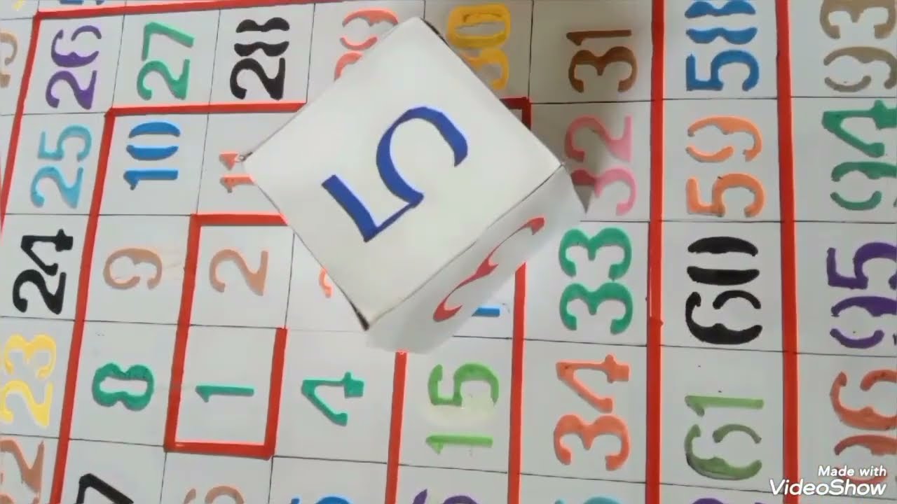 ✂️🎲&ldquo;DIY Spiral Board Game with Handmade Dice | Learn Number Sequence 1-100&rdquo;❤️
