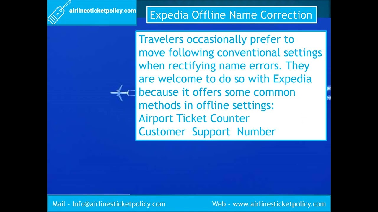 Expedia Name change/correction Policy