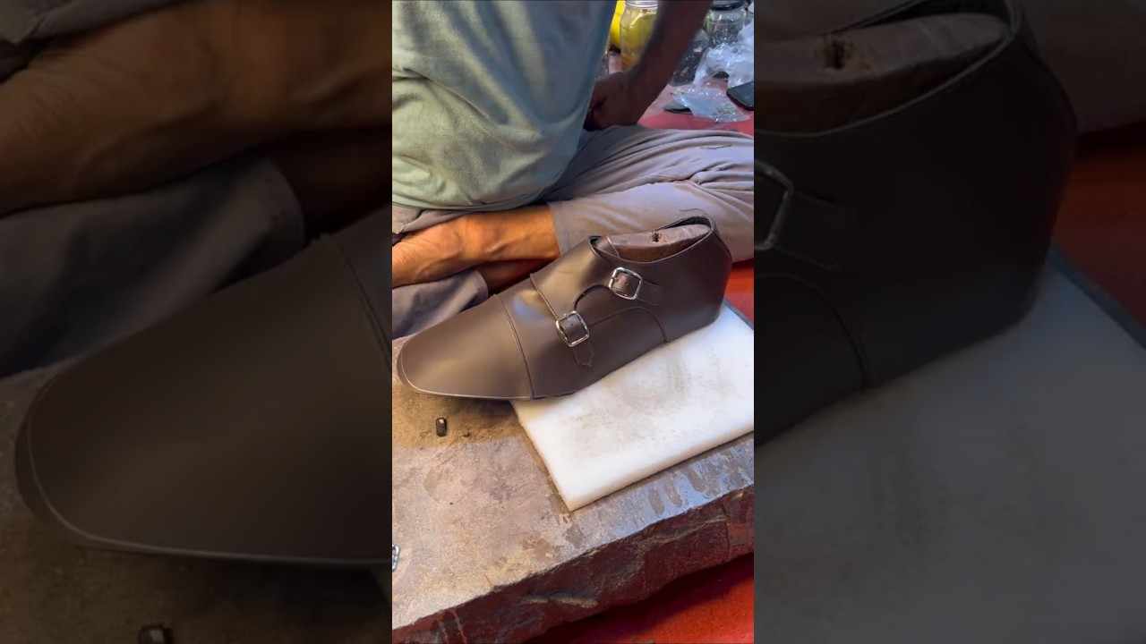 MAKING CLASSIC MONK IN NAPPA LEATHER. 